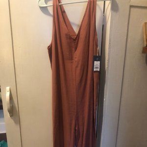 Universal Thread Linen Blend Jumpsuit NWT